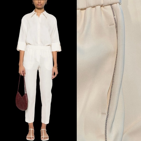 cream pull on trouser. NWT